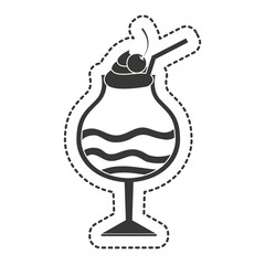 milkshake sweet isolated icon vector illustration design