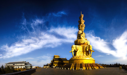 峨眉山金顶风光