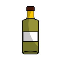 wine bottle drink isolated icon vector illustration design