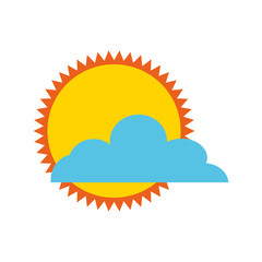 summer sun isolated icon vector illustration design