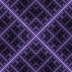 Glowing violet symmetrical pattern