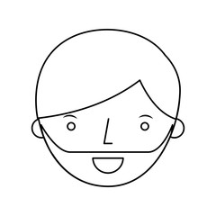young man avatar character vector illustration design