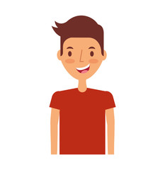 young man avatar character vector illustration design