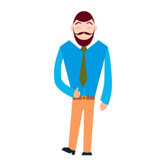 Businessman or manager. A man in a suit and sunglasses