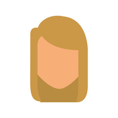 young woman avatar character vector illustration design