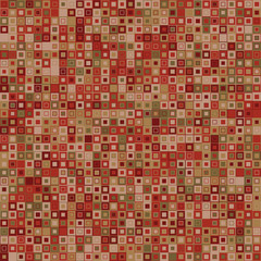 Vector mosaic geometric background. The square elements of various colors. Graphic design element.