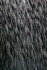 rain on a black background