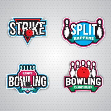 ultimate bowling chanpionship logo design