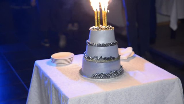 wedding cake on the table