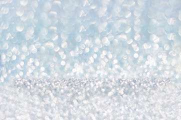 silver bokeh background