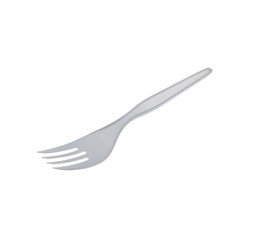 plastic fork isolated on a white background