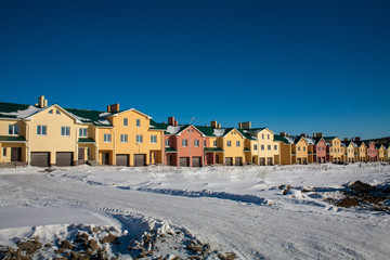 Newly Built Suburban Row Houses