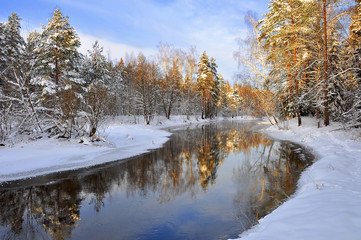 Winter on the quiet river