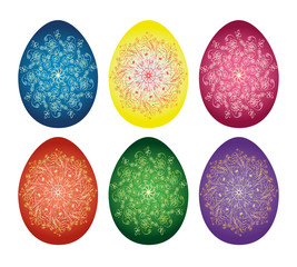 Easter eggs icons.