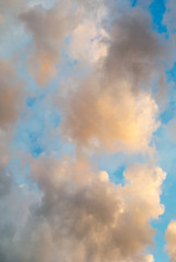 Fototapeta premium Golden twilight dramatic clouds