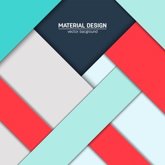 Vector material design background. Abstract creative concept layout template. For web and mobile app, paper art illustration design. style blank, poster, booklet. Motion wallpaper element. Flat ui