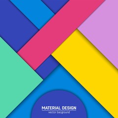 Vector material design background. Abstract creative concept layout template. For web and mobile app, paper art illustration design. style blank, poster, booklet. Motion wallpaper element. Flat ui