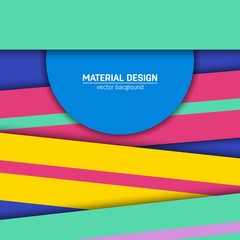 Vector material design background. Abstract creative concept layout template. For web and mobile app, paper art illustration design. style blank, poster, booklet. Motion wallpaper element. Flat ui