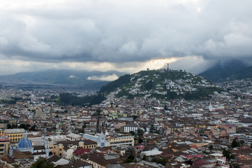 old Quito at sunset