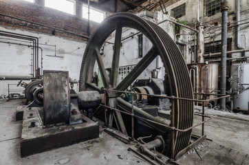 antriebsrad mit getriebe in fabrik