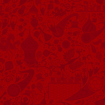Russian red seamless pattern, vector illustration