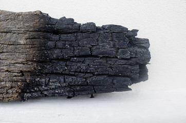 Wood catches fire for a background.
