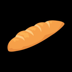 long loaf flat icon