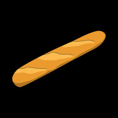 long loaf flat icon