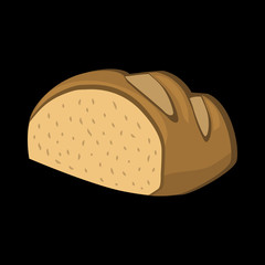 long loaf flat icon