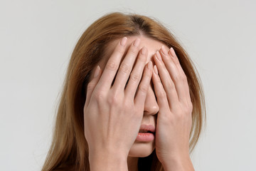Fototapeta premium Close-up of beautiful female hands