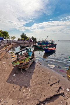 Fishing boats in port