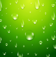 Water drops background. Fresh aqua or healthy clean natural concept with water drops