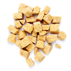 Brown sugar Isolated on white background