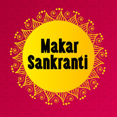 Happy Makar Sankranti festival celebration
