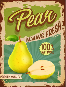 pear vintage banner
