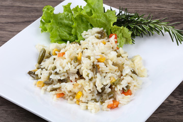 Rice with vegetables