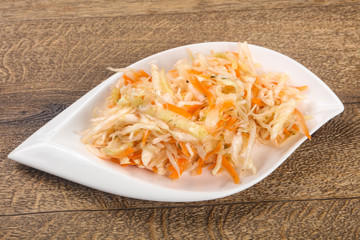 Raw pickled cabbage
