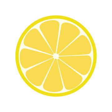 Lemone icon. Citrus. Refreshing drink. Vector illustration.