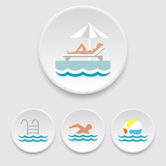 Swimming-pool icons