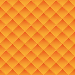 The square tiles abstract background, orange gradient. Seamless pattern, vector illustration