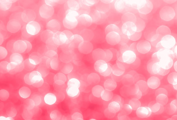 Pink abstract background with bokeh 