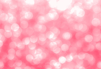 Pink abstract background with bokeh 