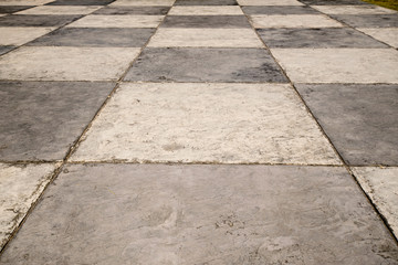 Fototapeta premium Checkerd floor