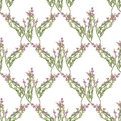 Fototapety  Seamless background with heather