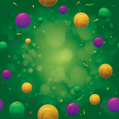 Vector illustration of Mardi Gras festival background.