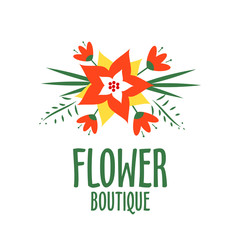 vecror logo for a flower shop. Bright bouquet   Bridal , floral boutique, beauty salon