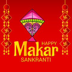 Happy Makar Sankranti festival celebration.