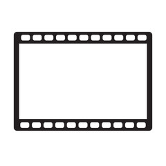 movie icon on white background. movie icon sign.
