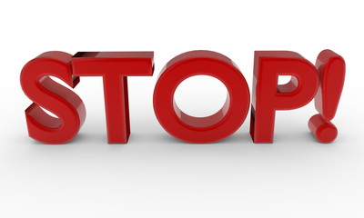 3d word STOP
