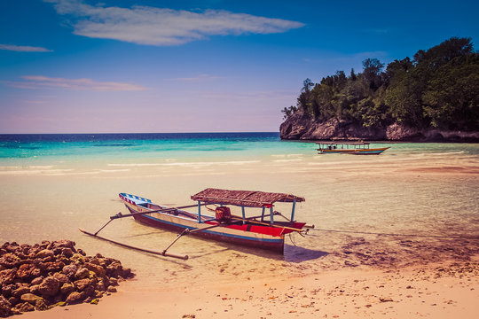 Wooden fishing boat